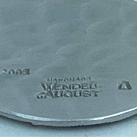 2003 Wendell August Forge Hand Hammered Metal Santa and Sleigh Ornament - Picture 5 of 10